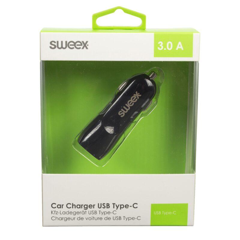 incarcator auto usb type c 3a negru sweex 8 scaled