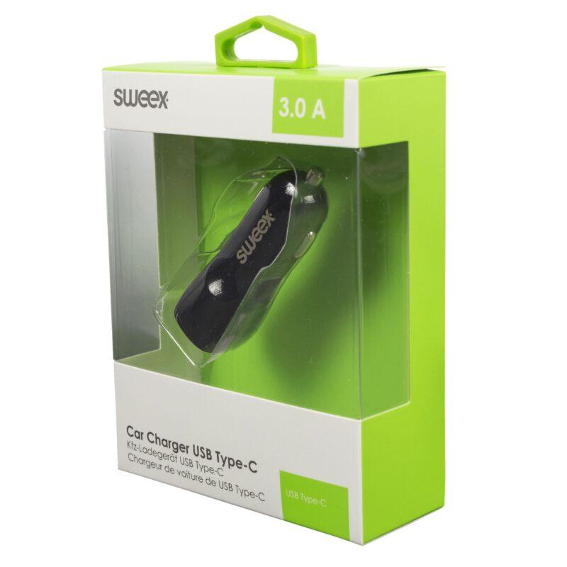incarcator auto usb type c 3a negru sweex 9 scaled