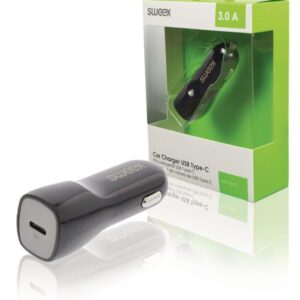 incarcator auto usb type c 3a negru sweex scaled