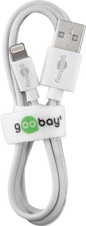 incarcator dual apple lightning usb 24a 12w 1m alb goobay 3