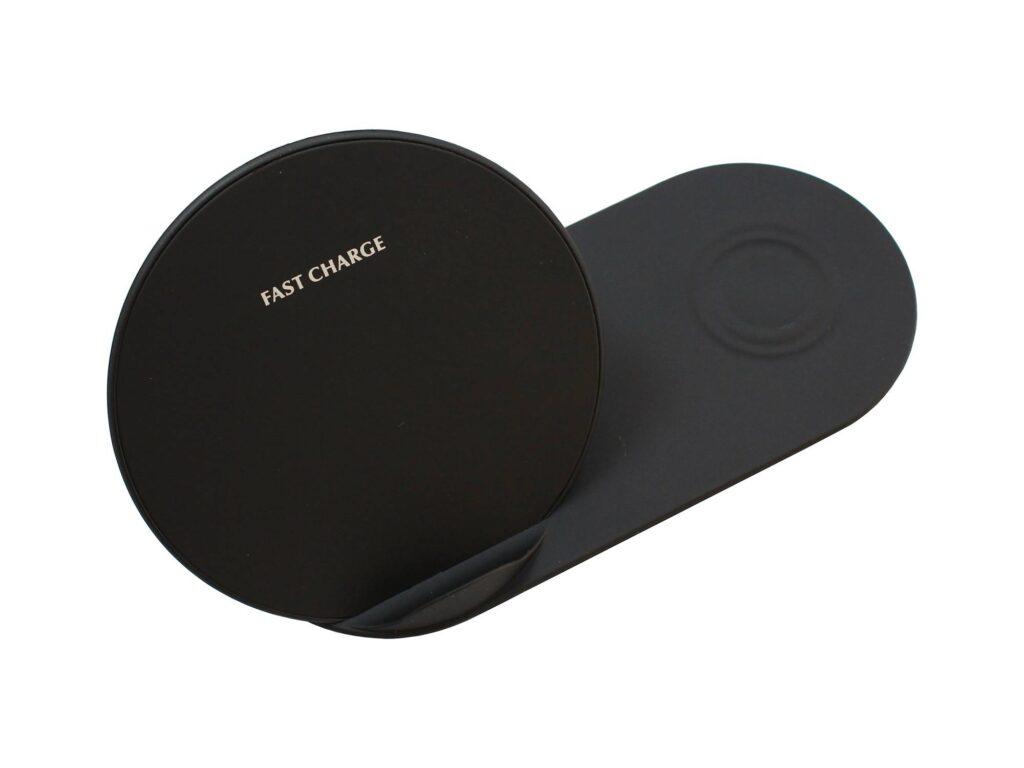 incarcator fara fir telefon qi fast charge 2 in 1 input 5v 3a 9v 2a 5w negru n26 1 black 1