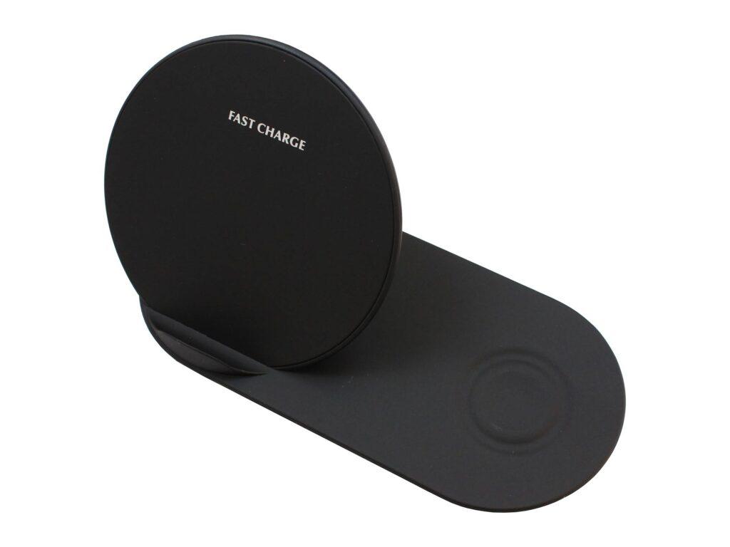 incarcator fara fir telefon qi fast charge 2 in 1 input 5v 3a 9v 2a 5w negru n26 1 black 2