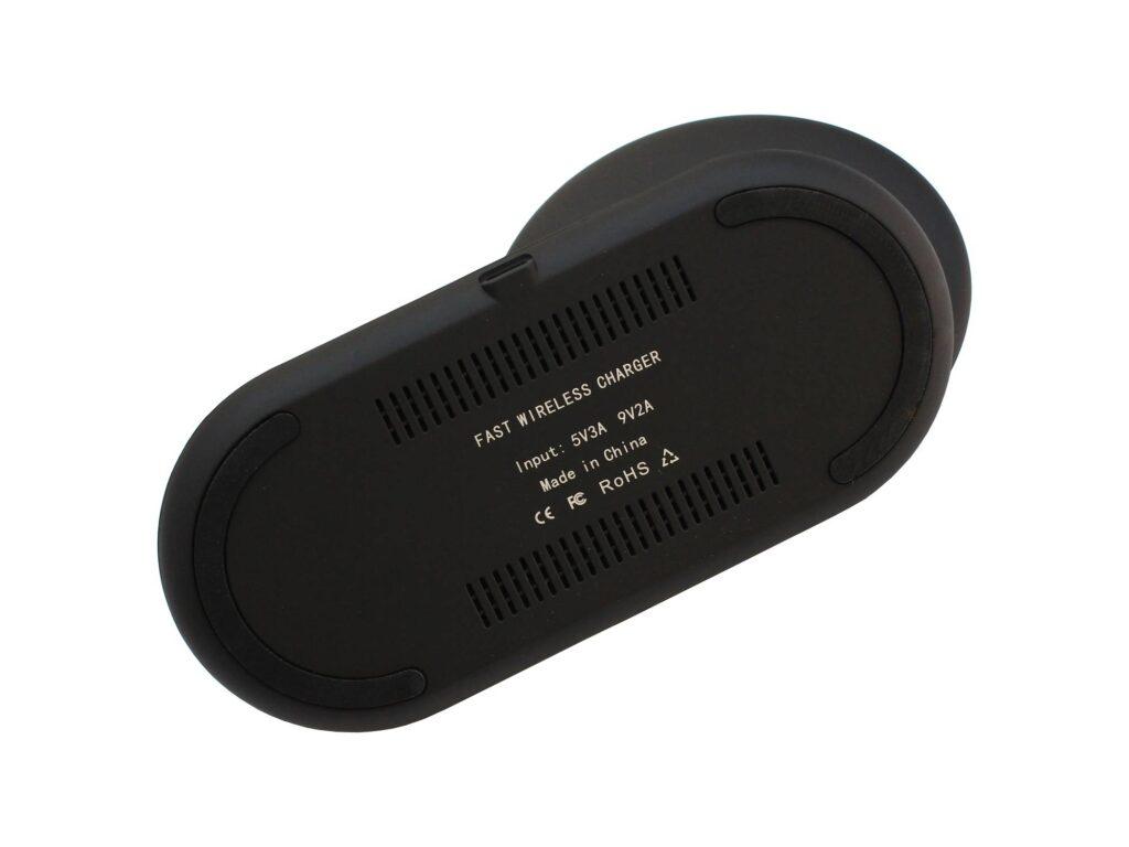 incarcator fara fir telefon qi fast charge 2 in 1 input 5v 3a 9v 2a 5w negru n26 1 black 3