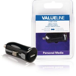 incarcator usb pentru auto masina 12v 1x usb 21a negru valueline scaled