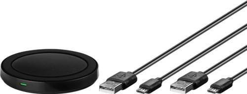 incarcator wireless plat s pentru smartphone dispozitiv compatibil qi negru goobay 1