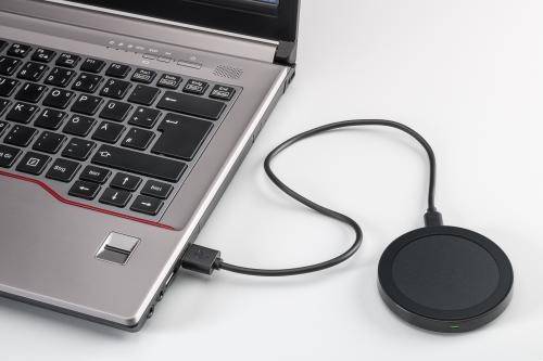 incarcator wireless plat s pentru smartphone dispozitiv compatibil qi negru goobay 3