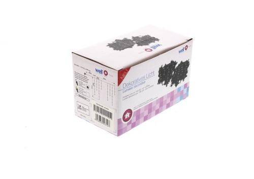 instalatie luminoasa cu turturi 100 leduri albe lumina rece cu jocuri de lumini cablu transparent well 1