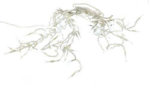 instalatie luminoasa cu turturi 100 leduri albe lumina rece cu jocuri de lumini cablu transparent well 2