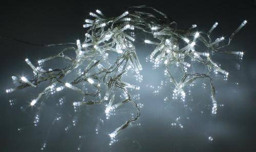 instalatie luminoasa cu turturi 100 leduri albe lumina rece cu jocuri de lumini cablu transparent well 3