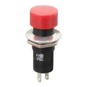 intrerupator cu apasare 1 circuit 1a 250v off on rosu