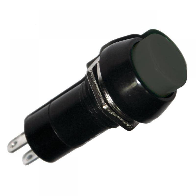 intrerupator off on negru prin apasare cu retinere rotund 1a 230vac pbs 11a 1