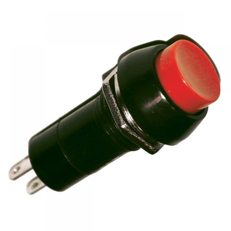 intrerupator off on rosu prin apasare cu retinere rotund 1a 230vac pbs 11b 1