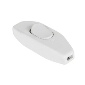 intrerupator on off pe fir 25a 250v alb cu retinere