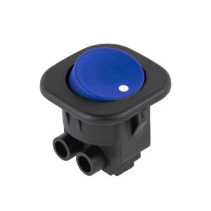 intrerupator on off rs101 albastru 3a 230v 1 contact cu retinere