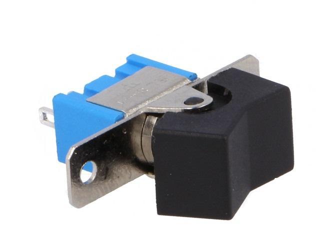 intrerupator rocker sp3t 3 pozitii on off on cu retinere 3a 250vac 20mohm ninigi rsl 103a1 4