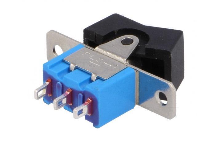 intrerupator rocker sp3t 3 pozitii on off on cu retinere 3a 250vac 20mohm ninigi rsl 103a1 5