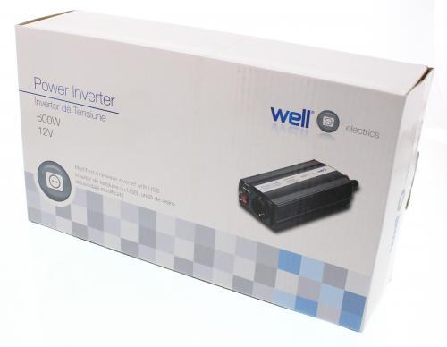 invertor de tensiune cu usb 12v la 220v 600w well 3