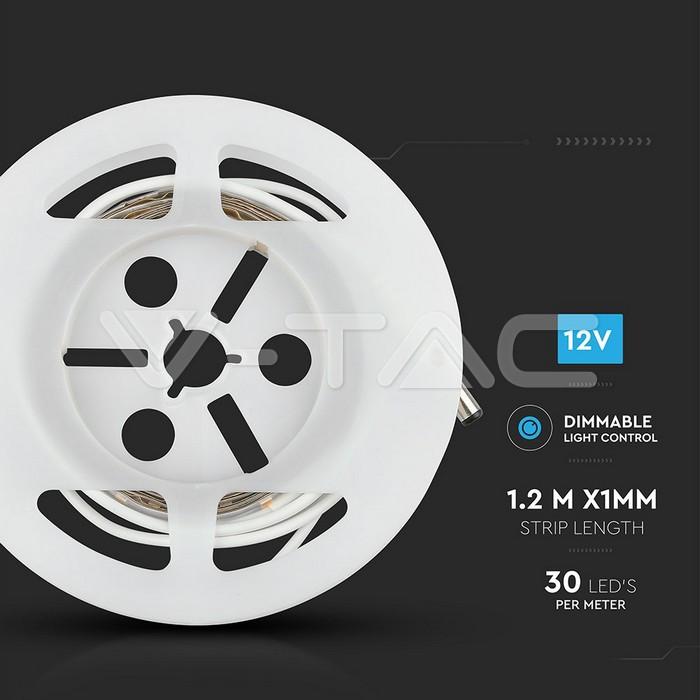 kit banda led cu senzor de miscare pentru iluminat pat 3000k double 2m 260lm ip20 v tac 2