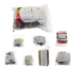 kit electronic diode led 5mm 3mm condensatoare rezistente si tranzistoare