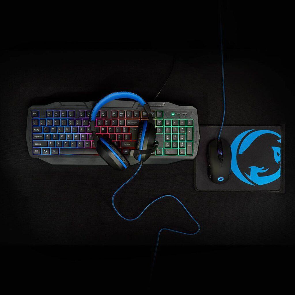 kit gaming cu fir 4 in 1 tastatura casti mouse mousepad nedis 8