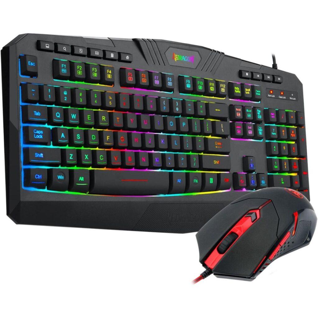 kit tastatura si mouse redragon s101 negru