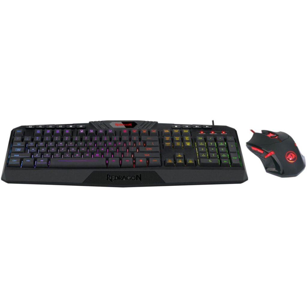 kit tastatura si mouse redragon s101 negru 2