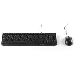 kit tastatura si mouse usb cu cablu adaptor otg negru ngs