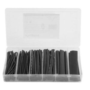 Kit tuburi retractabile 2:1 negru 6 dimensiuni 100buc Lanberg