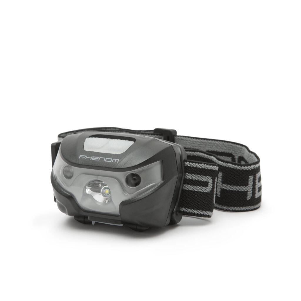 lampa de cap cu senzor de miscare cob led 120lm acumulator li ion 1200mah phenom lighting technology