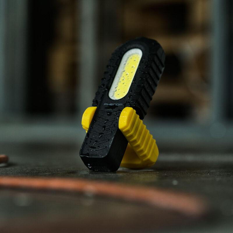 lampa de lucru cob led 2in1 cu acumulator 5w 3w 350 120lm 35 ore phenom 8