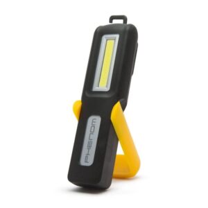 lampa de lucru cu cob led cu acumulator li ion micro usb 40 150lm 15x4x25cm phenom