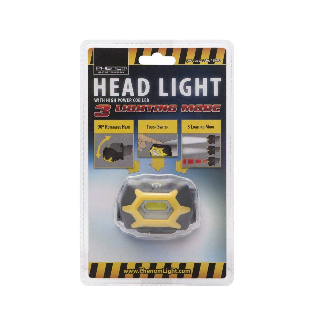lampa de lucru led cob cu senzor pentru port pe cap 120lm phenom 3