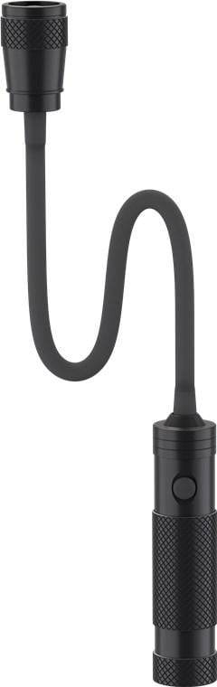 lampa led de lucru 3w 6500k lumina zoom 140lm 70m aluminiu magnet ipx4 3x aaa 515x30mm goobay 1