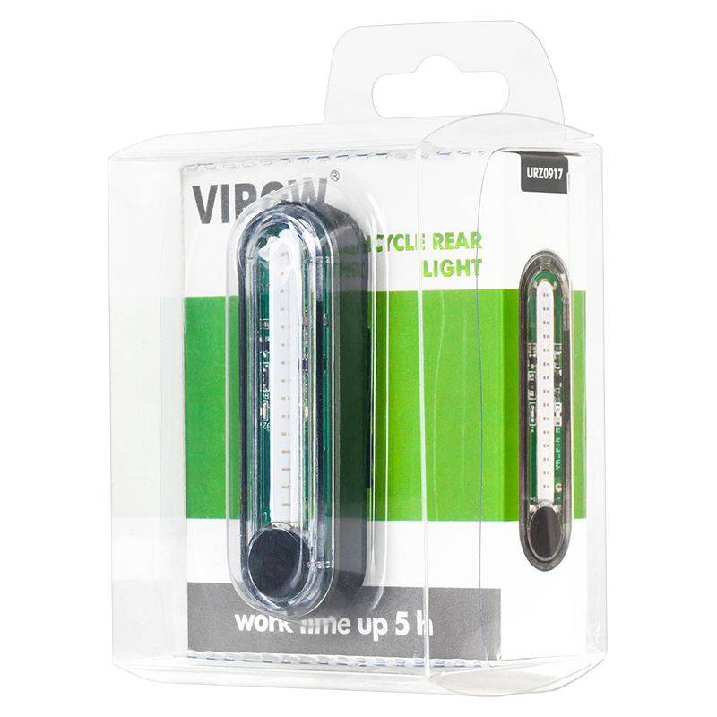 lampa spate bicicleta led cob 1w incarcare usb vipow 3