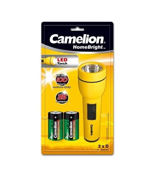 lanterna de mana cu led 35lm 2x dr20 camelion fl1l2d