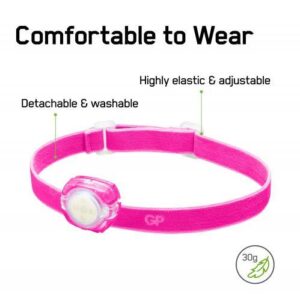 lanterna frontala led gp ch31 roz 40lm 2x cr2025