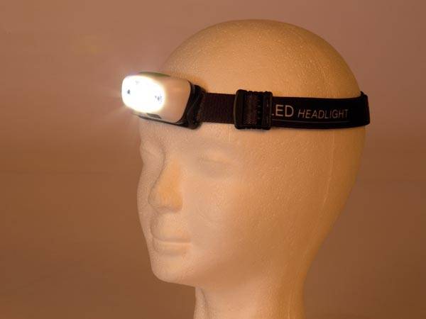 lanterna frontala led reincarcabila cu senzor on off velleman 3