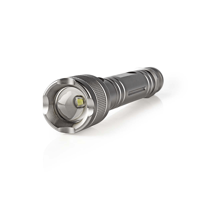 lanterna led 10w 500lm ipx4 3x c lr14 gri nedis 8
