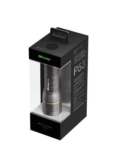 lanterna semi profesionala multi purpose p53 150lm 400cd gp led cree xp g2 1228x35mm 3x aaa alcalina sau nimh 4