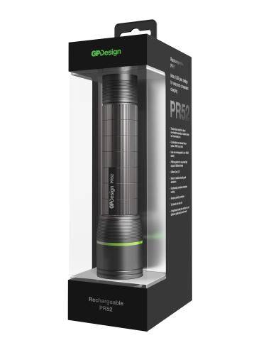 lanterna semi profesionala multi purpose rech pr52 gp 450lm 6800cd led cree xp g2 166x35mm li ion 18650 micro usb 3