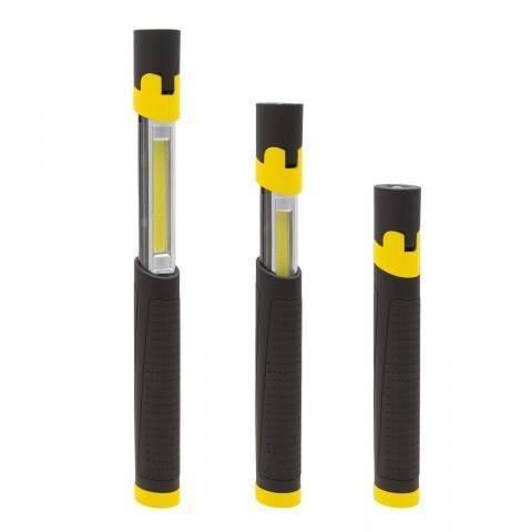 lanterna service cu cob led telescopic si cu cap rabatabil phenom 5