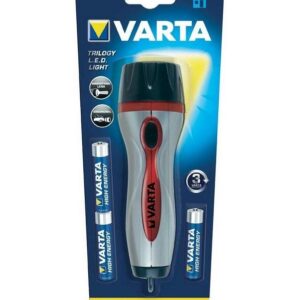lanterna varta trilogy led 3x aaa rosu