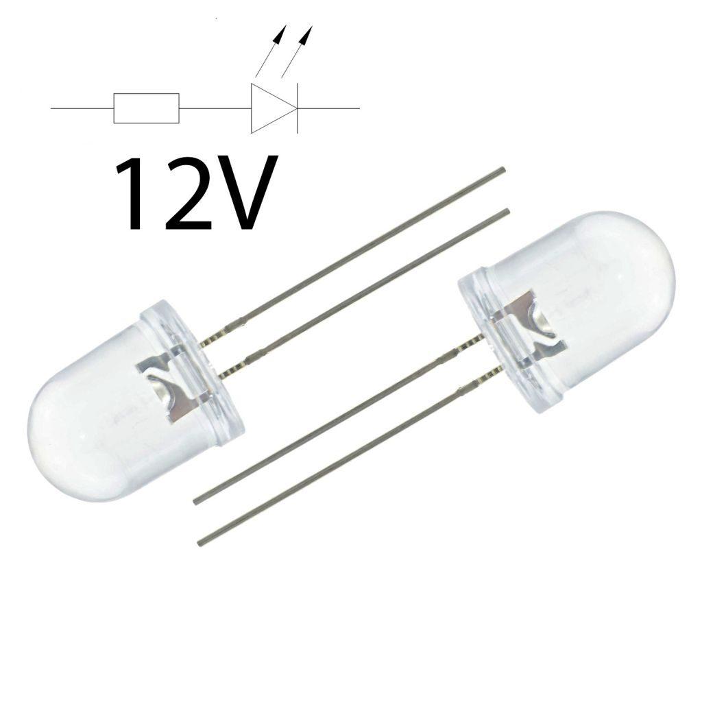 led 10mm alb rece 10 15v 3000 4200mcd 30 parte frontala convex optosupply osw5dka131a 12v 5