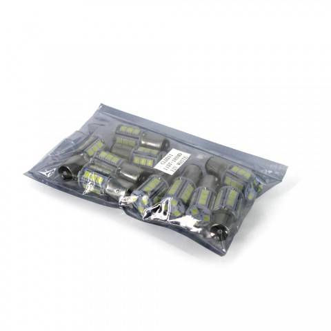 led de frana 12v 18 led smd alb 290lm bay15d carguard 3