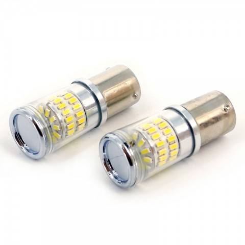 led de frana stop frana canbus 12v 35w 400lm 6000k set 2buc bay15d can125 carguard 3