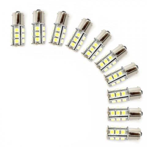 led de frana stopfrana ba15d 12v 5w 290lm 18led carguard