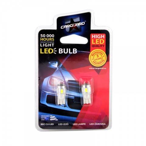 led de pozitie t10 12v 25w 180lm set 2buc cld013 carguard 2