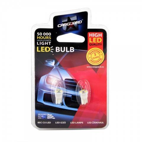 led smd de pozitie t10 12v 03w 21lm set 2buc cld004 carguard 2
