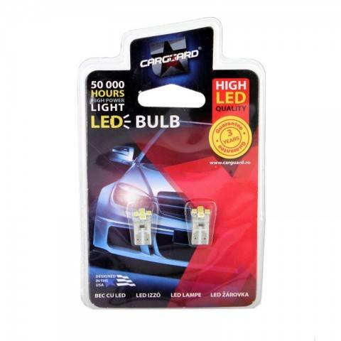 led smd de pozitie t10 12v 05w 35lm set 2buc cld010 carguard 2