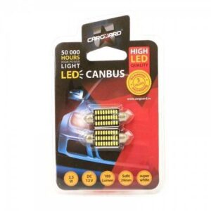 led sofit canbus 39mm plafoniera numar de inmatriculare 12v 25w 189lm can118 set 2buc carguard